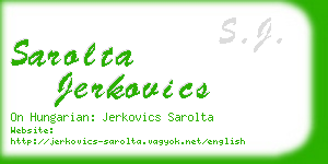 sarolta jerkovics business card